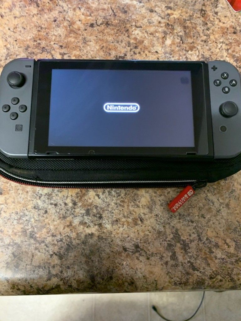 Nintendo switch with carrying case