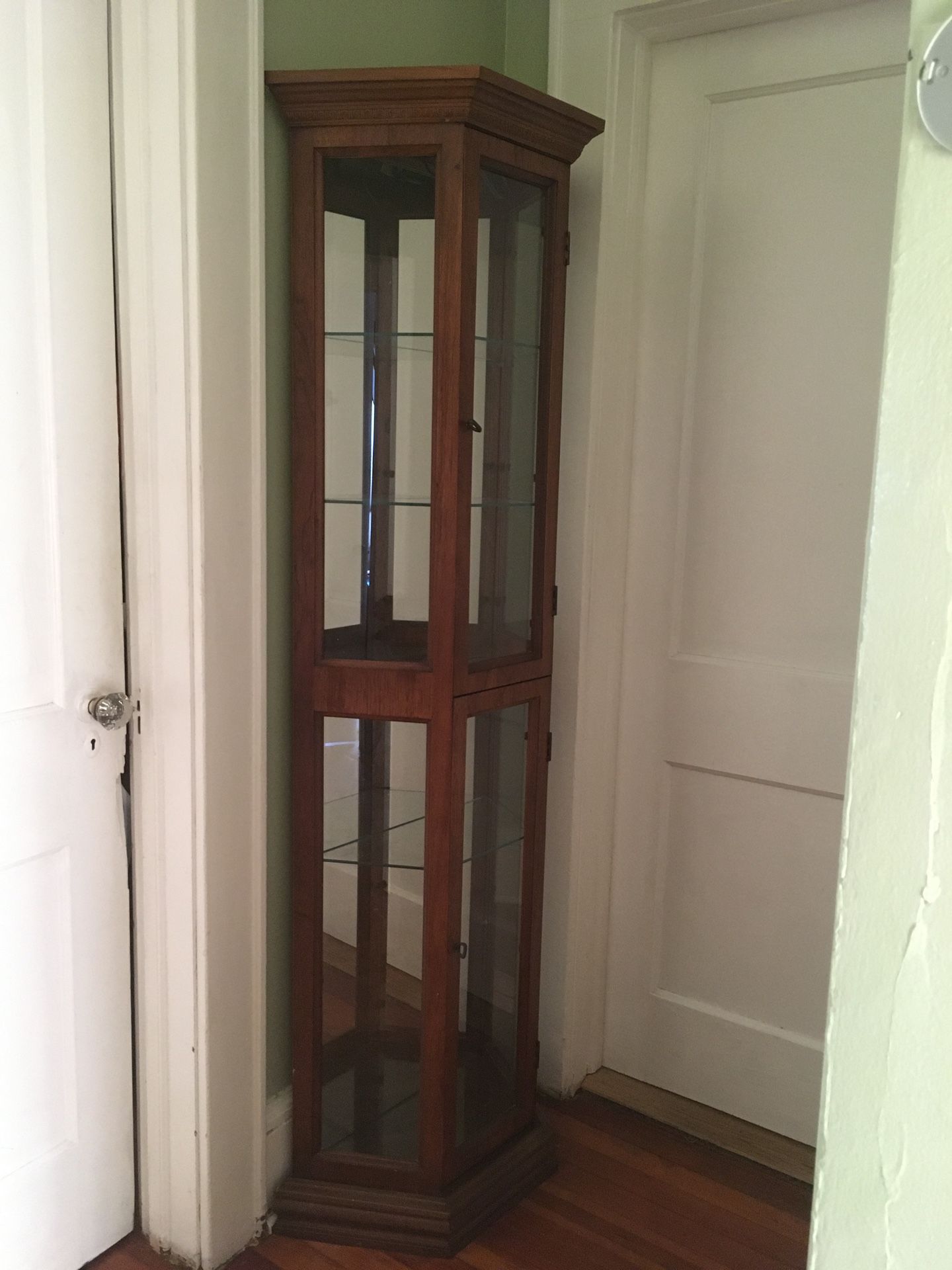 Glass Curio Cabinet / Display Case - $75 OBO