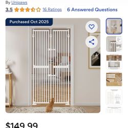 Extra Tall Metal Gate For Hallway/doorway