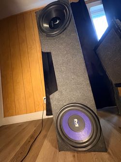 Custom sub box for truck under back seat