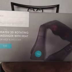 Shiatsu 3D Rotating Massager With Heat For Neck And Shoulders