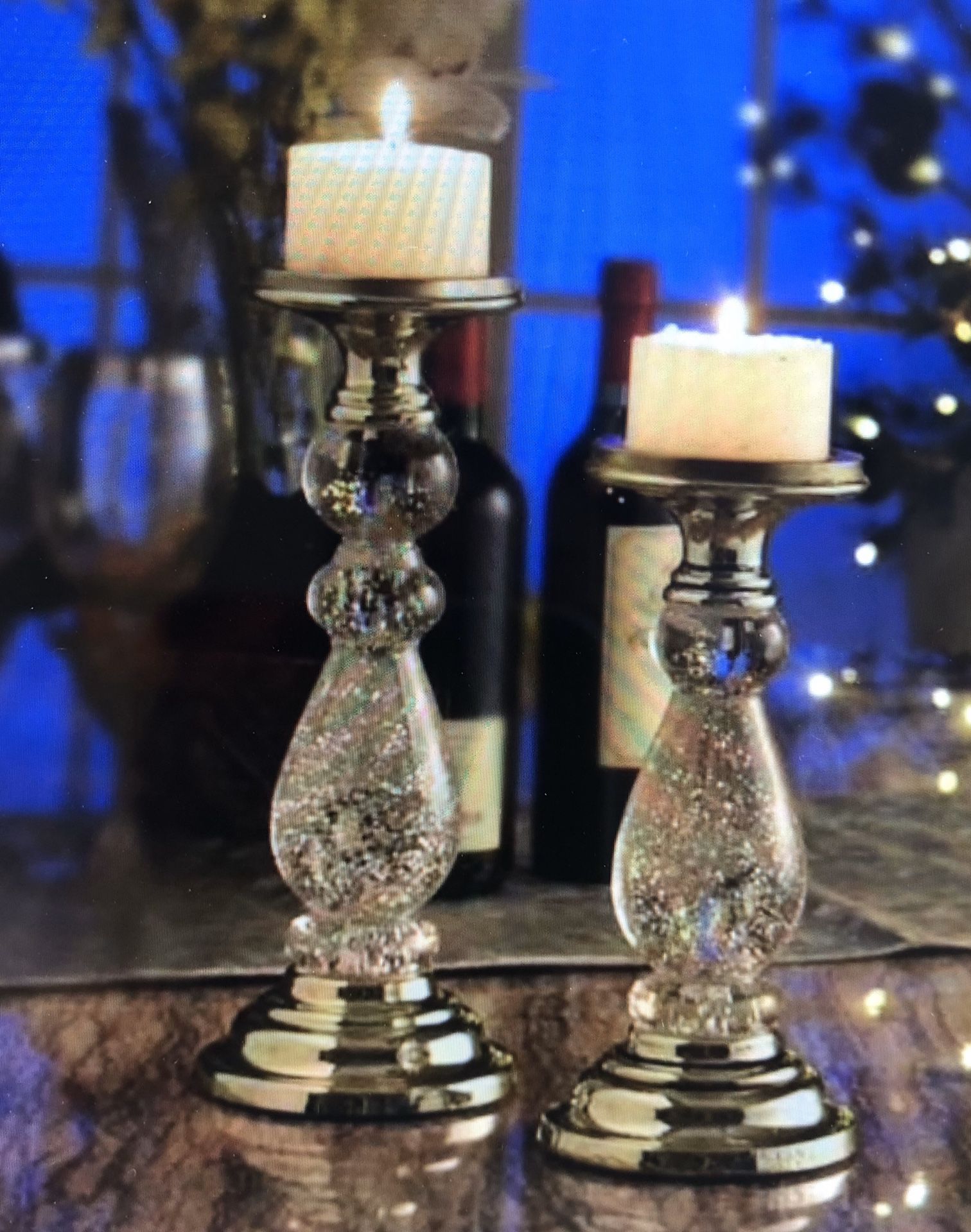 Candles holder lighting set for 4 perfect for the holiday