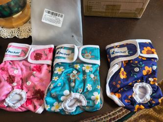 Dog washable diapers $9 New 3pack