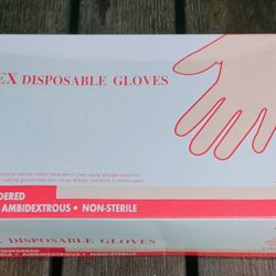 Xtra Large Lightly Powdered Latex Disposable Gloves
