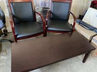 Wood Chairs n Table
