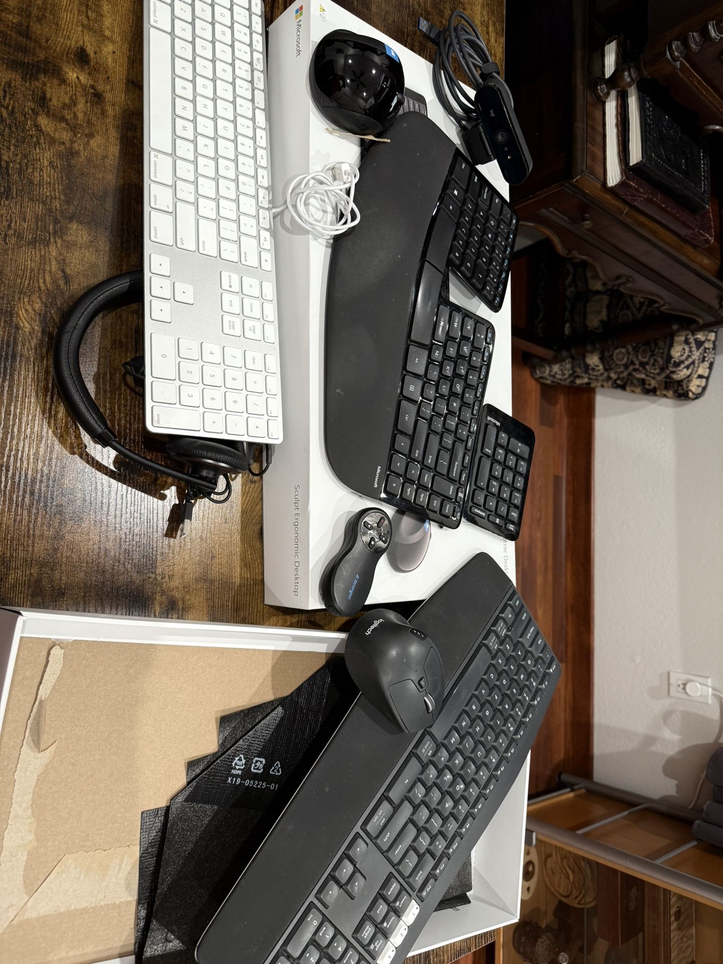 Tech Essentials Bundle – Keyboards, Webcam, Headset + More!