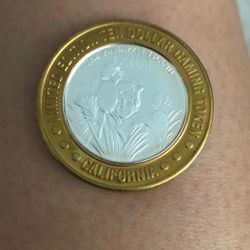 Ten Dollar Gaming Token .999 Fine Silver