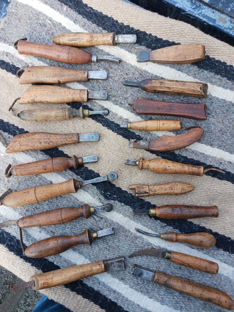 Antique Leather Working Craft Tools