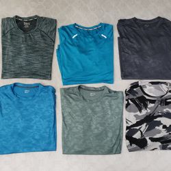 Six Men's Athletic Shirts, Size 3XL! Price For All!