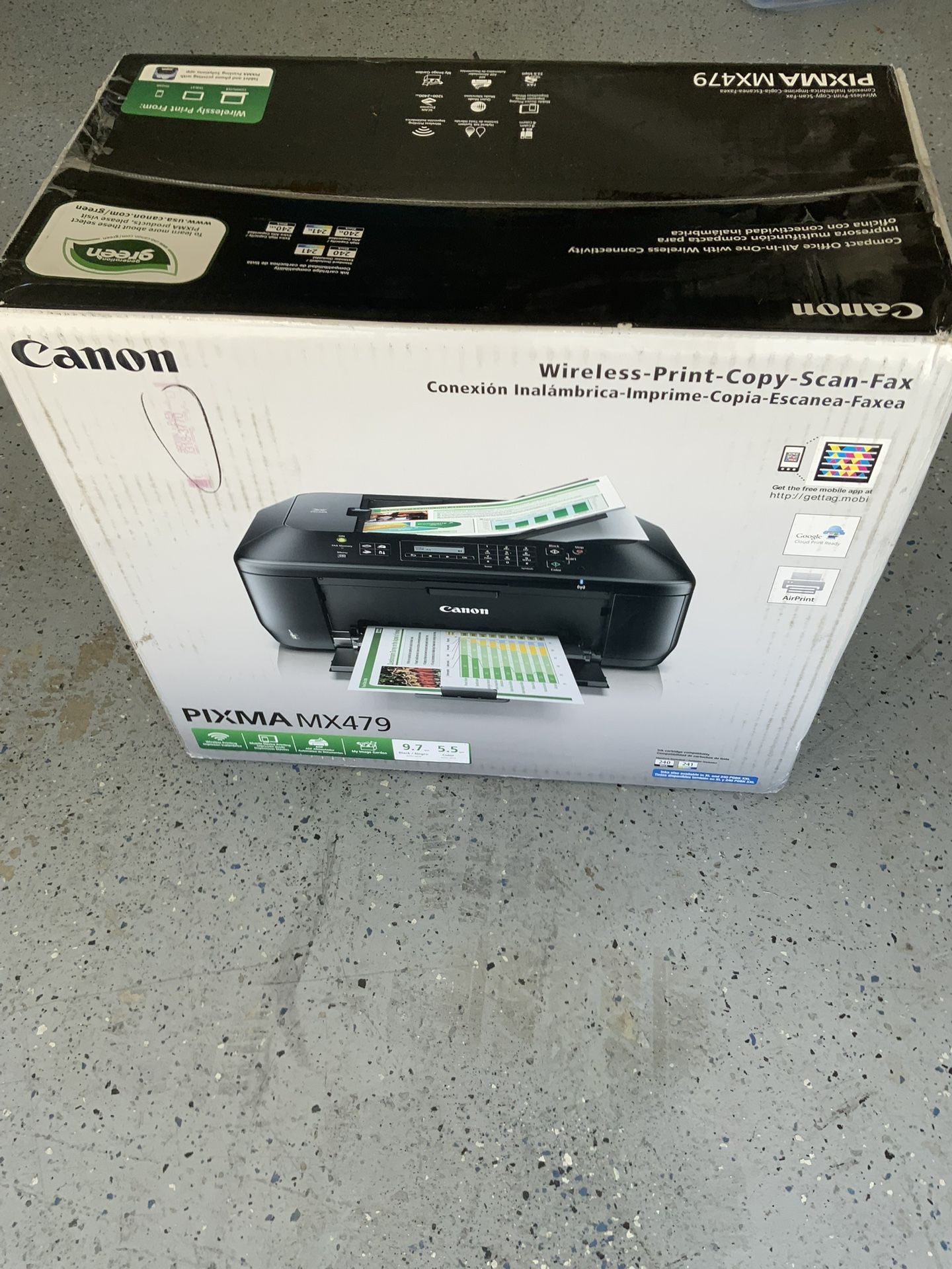 New Canon PIXMA MX479 Wireless All-In-One Inkjet Printer