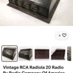 True Collectible Early 1920s Radiola 20