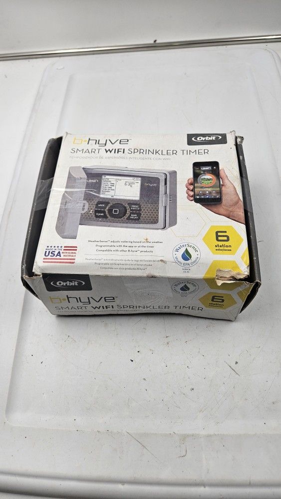 Orbit 57946 B-hyve Smart Indoor/Outdoor 6-Station WiFi Sprinkler System Controller