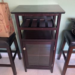 Small Kitchen Hutch / Wine Or Bar Cabinet