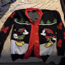 Mickey And Mini Holiday Cardigan