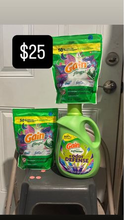 Gain Flings Laundry Pods & Fabric Softener Bundle