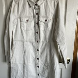 Frye White Denim Dress