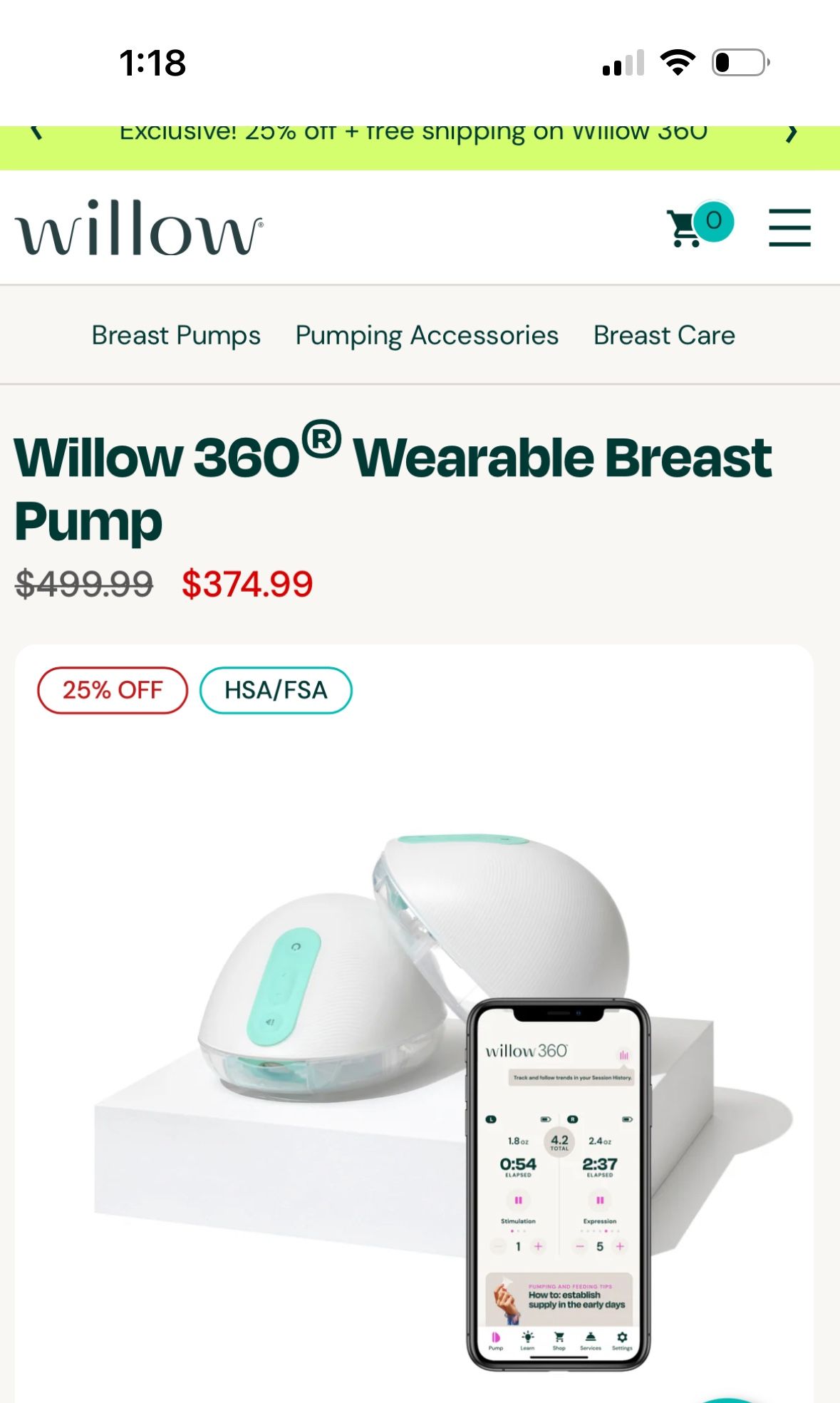 Willow 360 Wearable Pumps