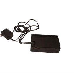 Black Electronic Docking Station with Power Adapter