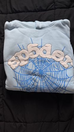Light Blue Sp5der Hoodie