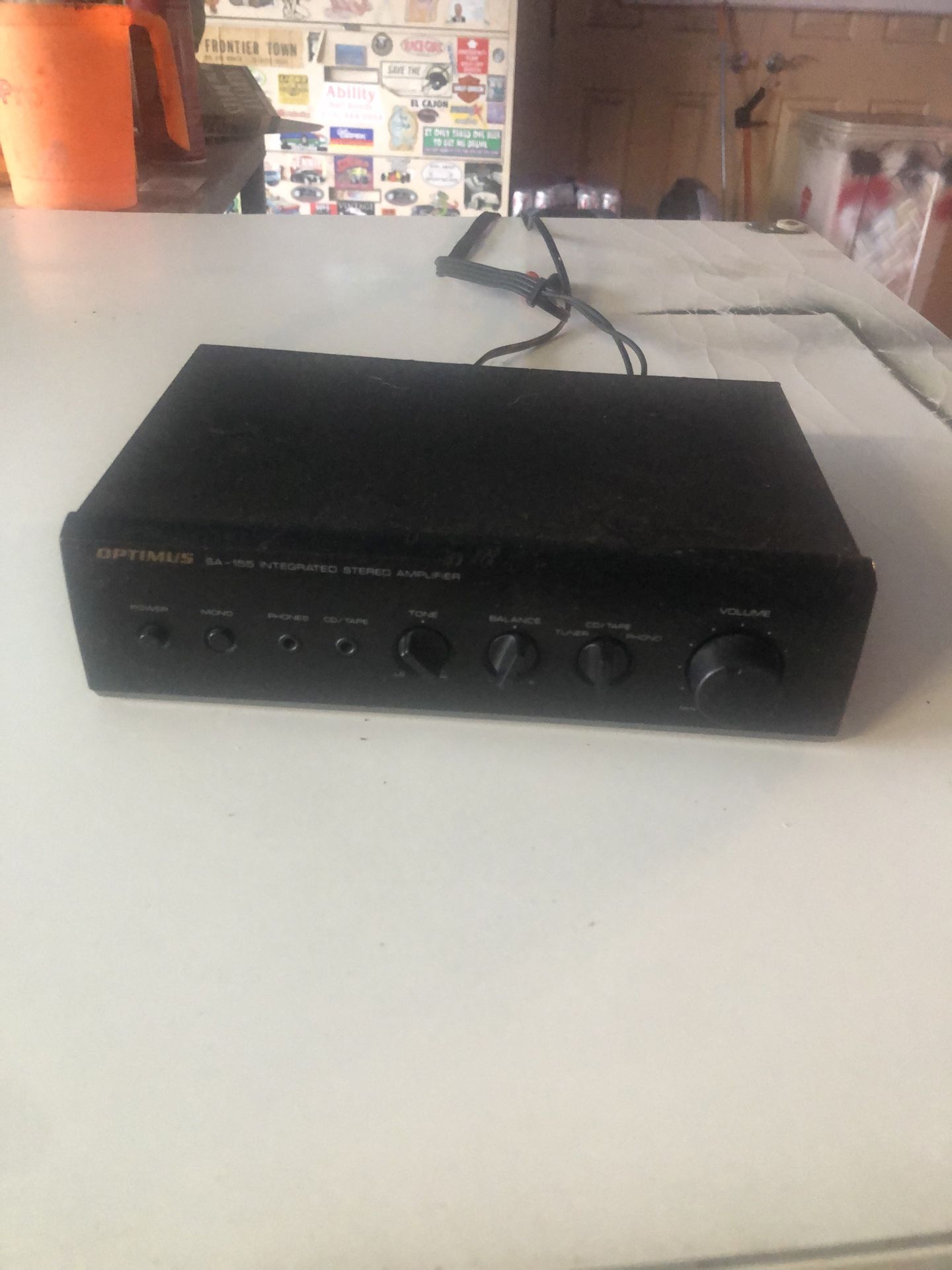 Optimus, S A 155 Intra-gated stereo amplifier