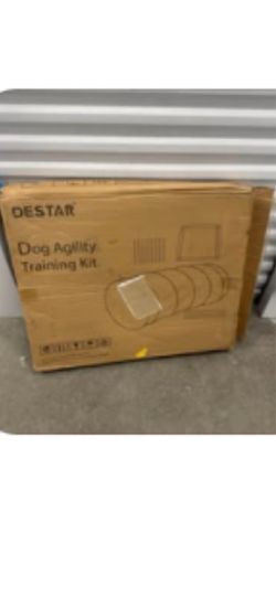 DESTAR Dog Agility Training Kit - Tunnel, Jump & Training Set