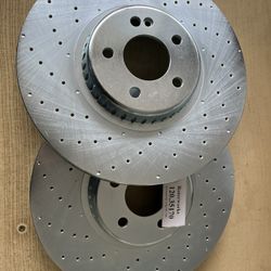 Mercedes E53 AMG 21-22-23 Front Drill Slot Rotors Ceramic Pads 