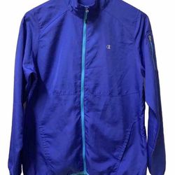 ✨New✨ Boys Medium Youth Windbreaker Jacket Blue Full Zip 