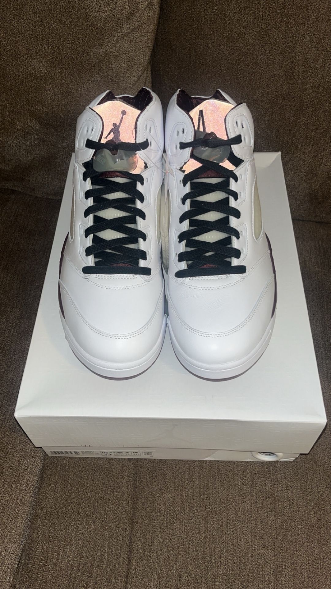 Early Release Jordan 5 Retro x A Ma Maniere BURGANDY CRUSH SIZE 13 New in Box