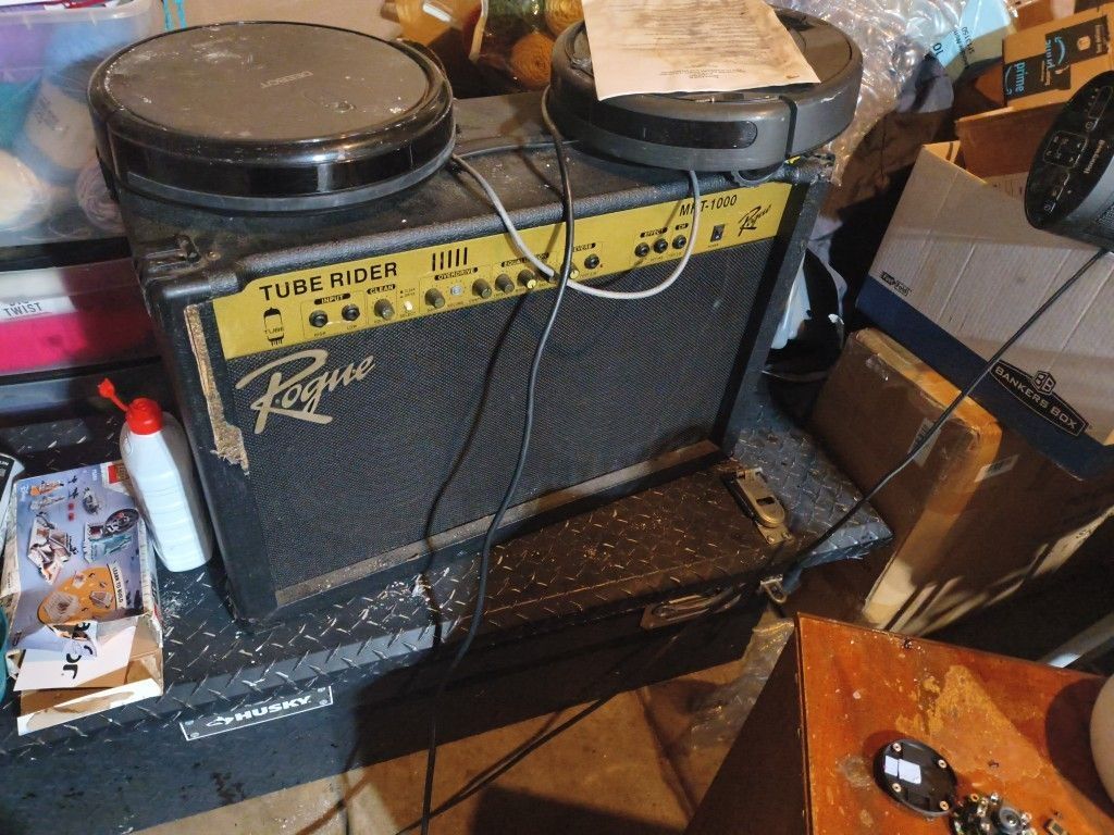 Keyboard, DJ Scratch Turn Table, 15" Concert Speaker, Subwoofer, Studio Keyboard 