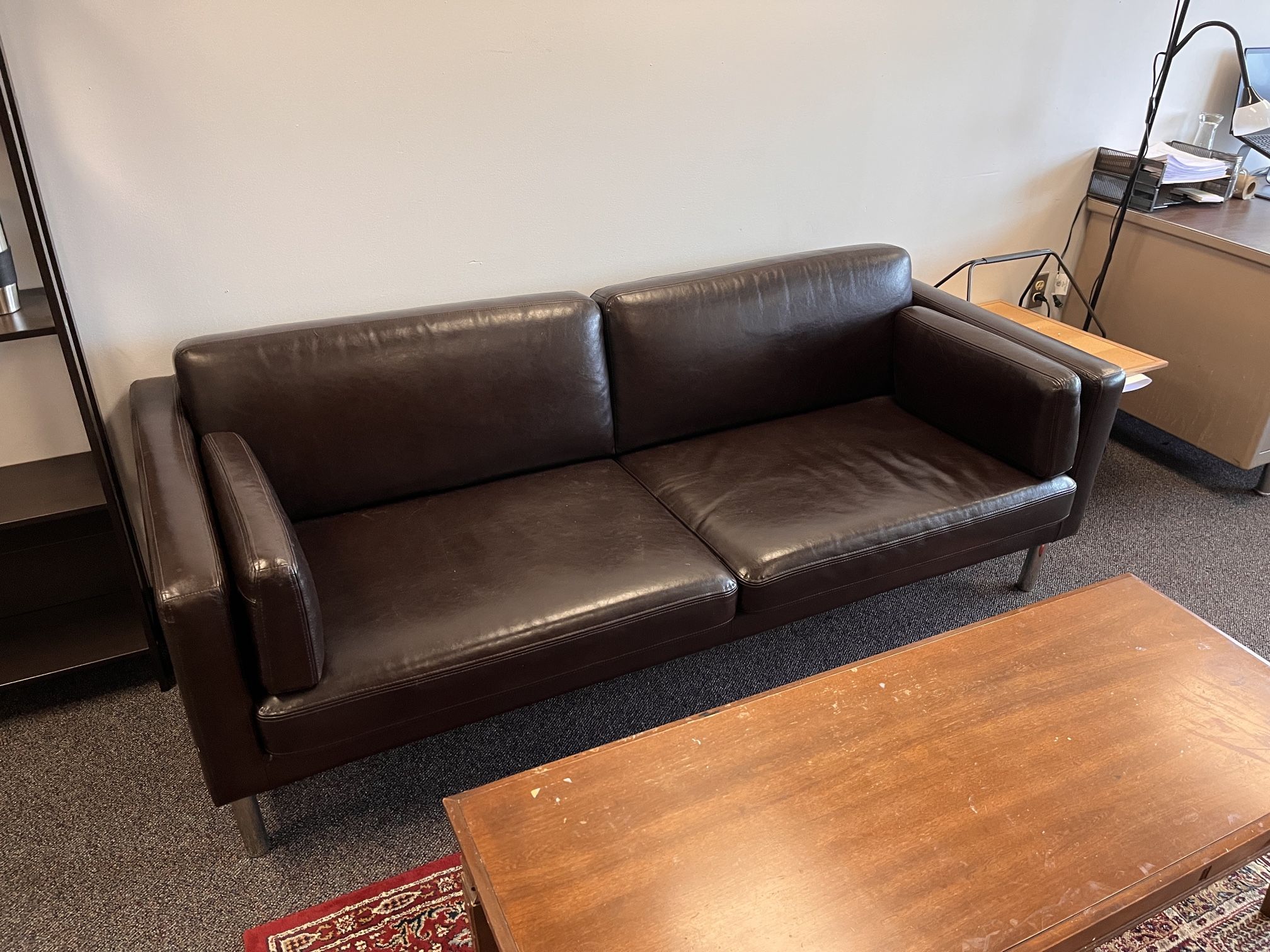 Leather Sofa! Like new Ikea Säter, brown leather
