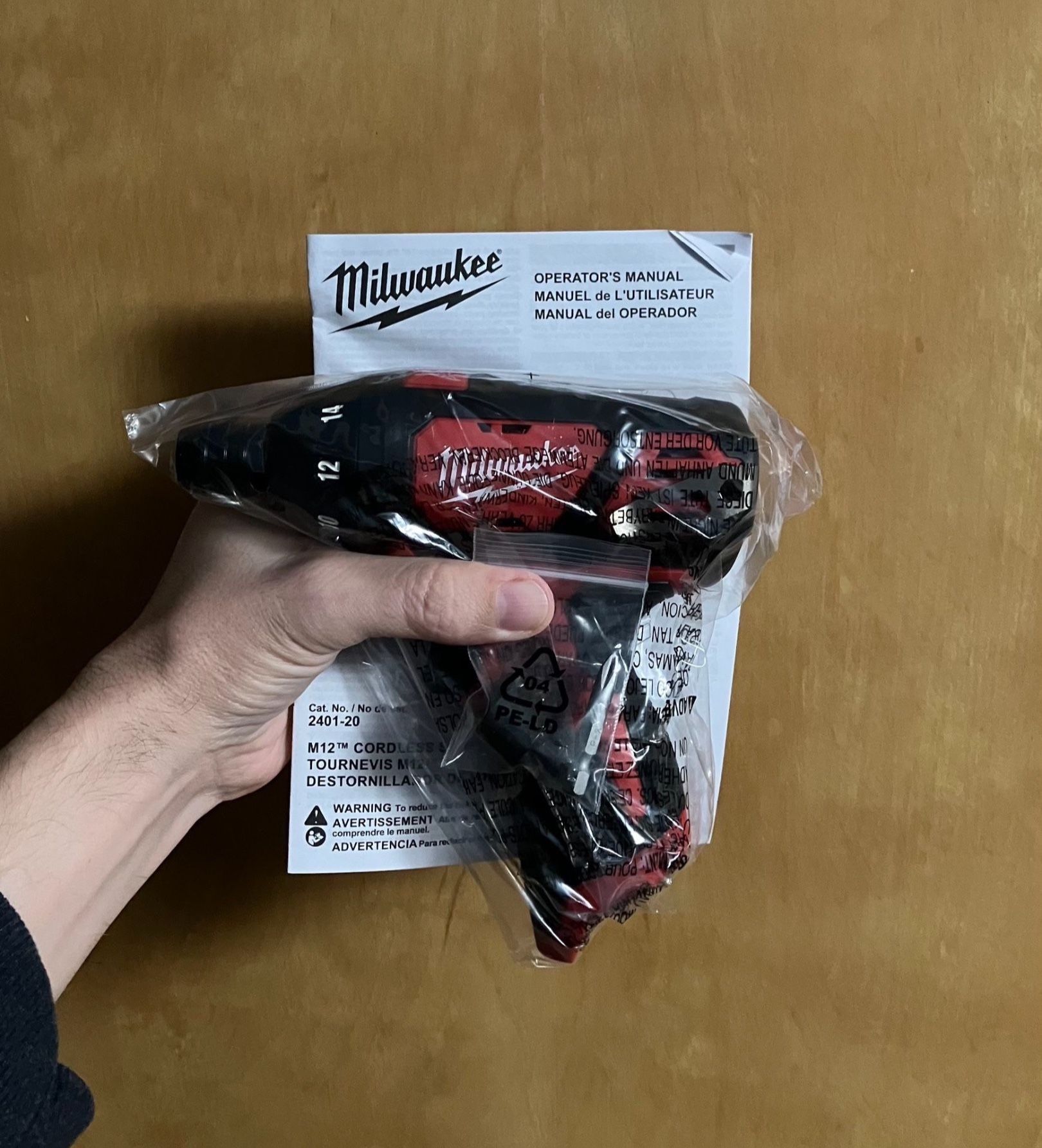 BRAND NEW Milwaukee Screwdriver M12 1/4” Hex Cordless Tool Only 2401-20 red NO BATTERY m 12 volt