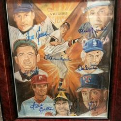 300 Wins Signed 11x14 . Seaver Ryan Spaghn Signed