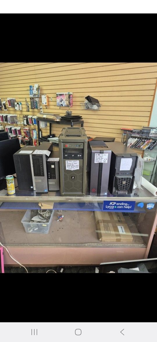 Desktops Gaming & Normal 90 Day Warrantys