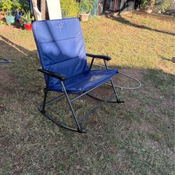 Wide fold up rocking chair