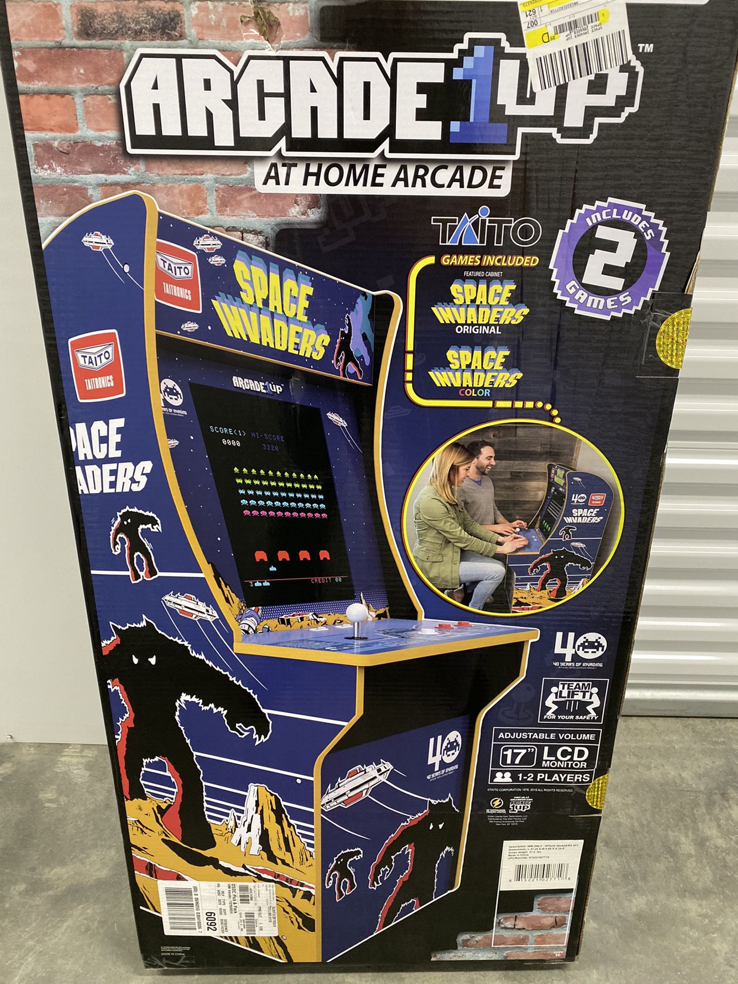 ARCADE 1UP SPACE INVADERS Video Game, Retro Video games, OLD Arcade games, Old School video games , Space Invaders