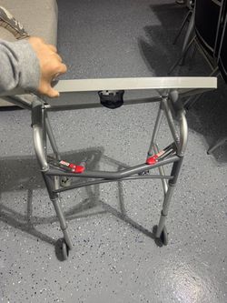 Rolling Walker with Tray Attachment
