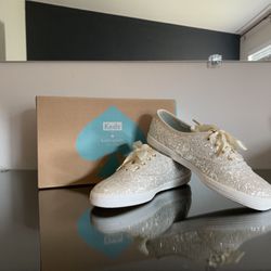 Keds x Kate Spade White Glitter