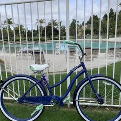 New  Beautiful🌸 Ladies Beach Cruiser Bike Girls Bicycle Standard Adult Size 26” Tires  