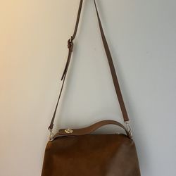 Suede Purse Light Brown