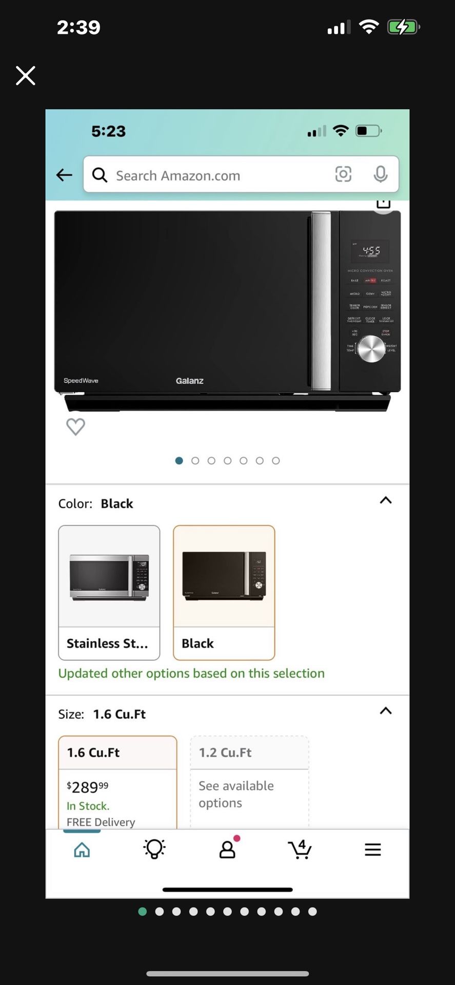 Air Fryer/Microwave/Convection Oven All In One