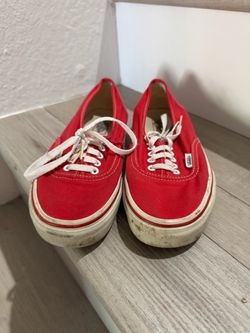 Red Vans Classic Size 7