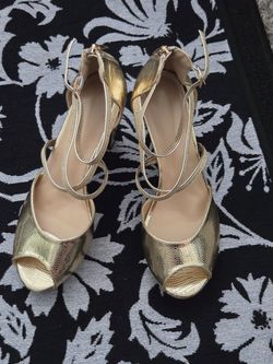 Gold heels