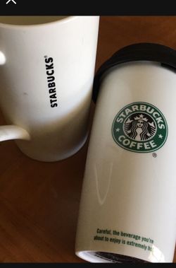 Fine Ceramic Venti & Mag By “ Starbucks “ $20 Both 