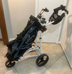 $249 BIG MAX AutoFold FX3 Golf Push Cart / Carrito de Golf