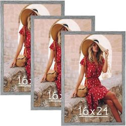 HLiWEGNS Grey 16x24 Frame Set of 3