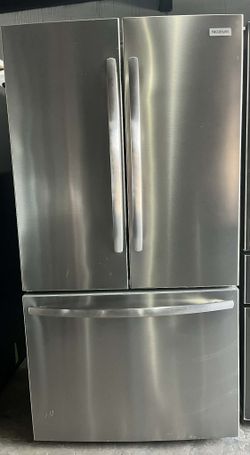 Frigidaire - 36 in. Wide 28.8 Cu. Ft. French Door Standard-Depth Refrigerator with Internal Water Dispenser - Smudge Proof Stainless Steel.