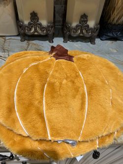 Place mats set of 8  pumpkins shape