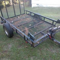 Trailer 5x8  Has 14inch Rims And Winch