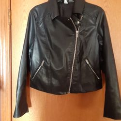 Womens Size  medium,  Divided faux Leather Jacket  