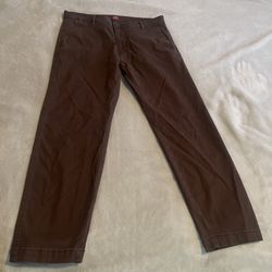 Levi’s XX Chino Pants Men 36x32 Brown Standard Taper Stretch Preppy Mid Rise